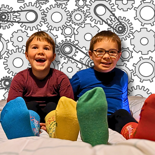 Children's 'Gears' Eco-Friendly Socks