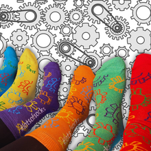 Load image into Gallery viewer, Children&#39;s &#39;Gears&#39; Eco-Friendly Socks